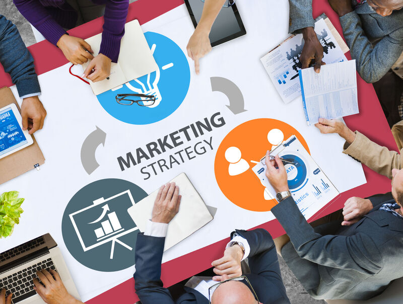 44735624 – marketing strategy branding commercial advertisement plan concept