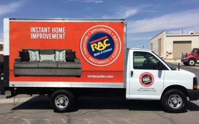 Box Truck Graphics for Businesses With Roll-Up Rear Doors